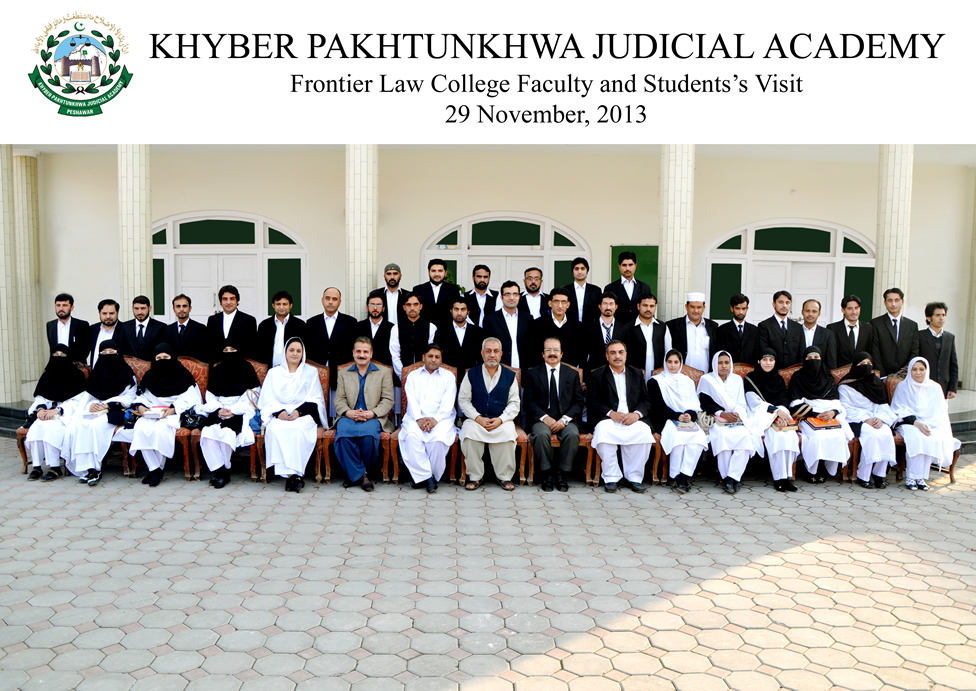 Faculty members and students of Frontier Law College, Peshawar visited